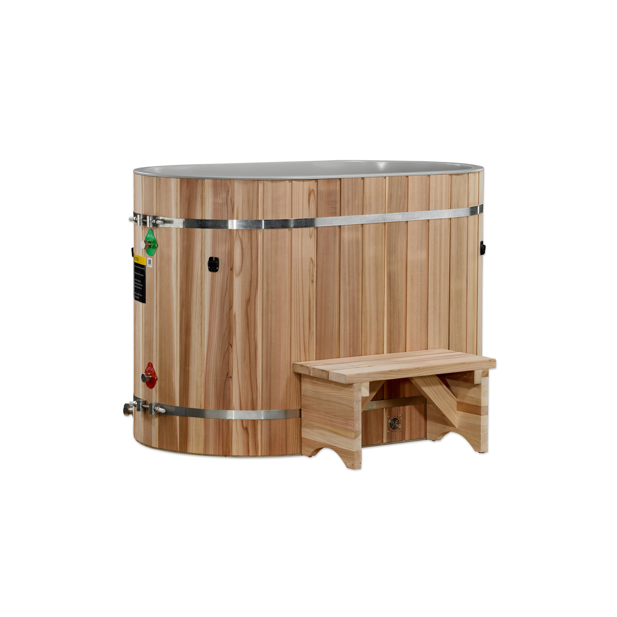 Dynamic Cold Therapy Oval Barrel Plunge, Pacific Cedar, Tub Only (DCT-BO-50-PLPC-34)