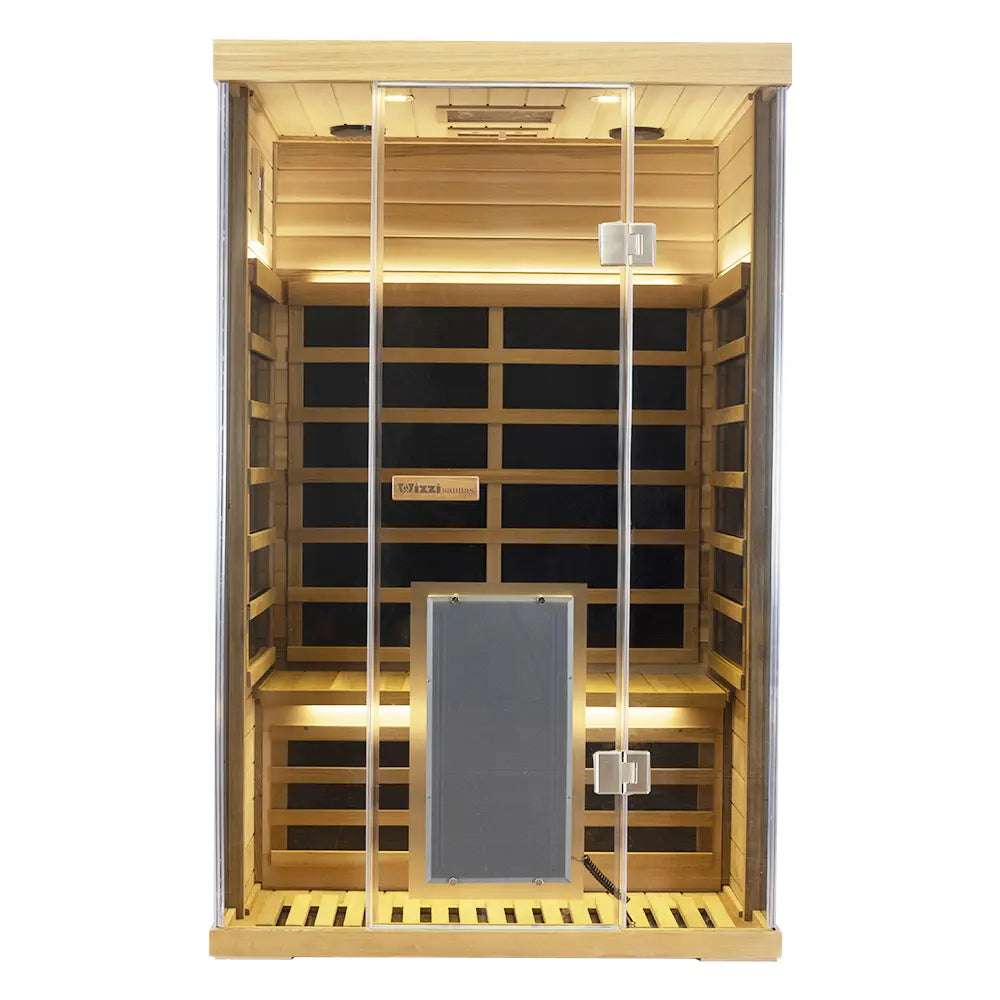 Wizzisaunas 2 Person Red Cedar Infrared Sauna