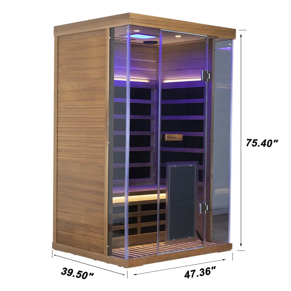 Wizzisaunas 2 Person Red Cedar Infrared Sauna