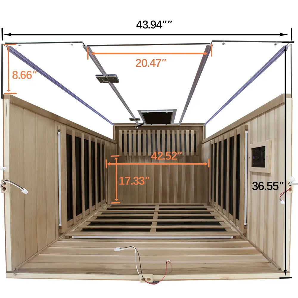 Wizzisaunas 2 Person Red Cedar Infrared Sauna