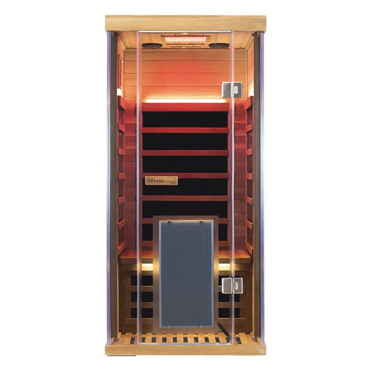 Wizzisaunas 1 Person Red Cedar Indoor Infrared Sauna