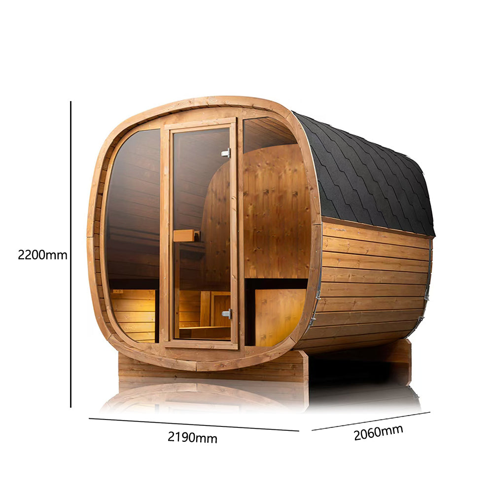 Auris Two Luxury Outdoor Cedar Sauna - Orivon Wellness