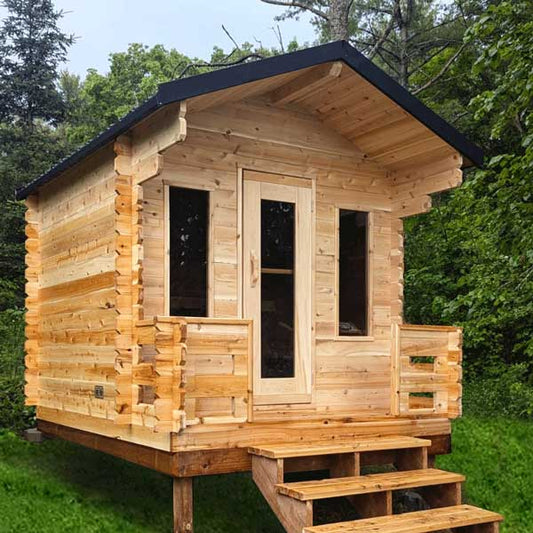 Canadian Timber Georgian Cabin Sauna with Porch (RSH-LC-GEORGIAN-P)