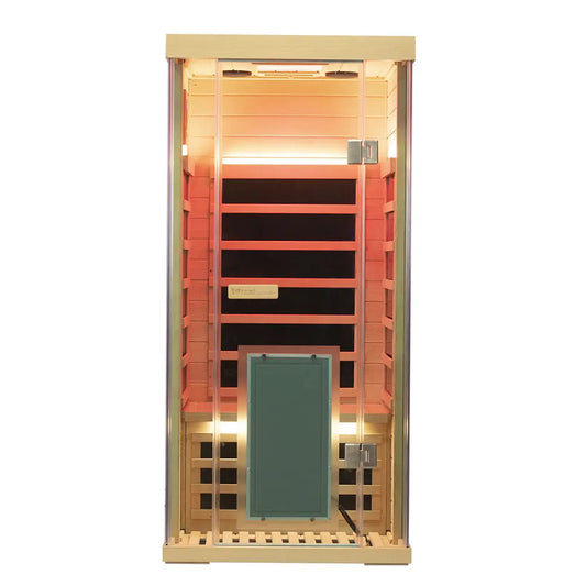 Wizzisaunas 1 Person Hemlock Indoor Infrared Sauna