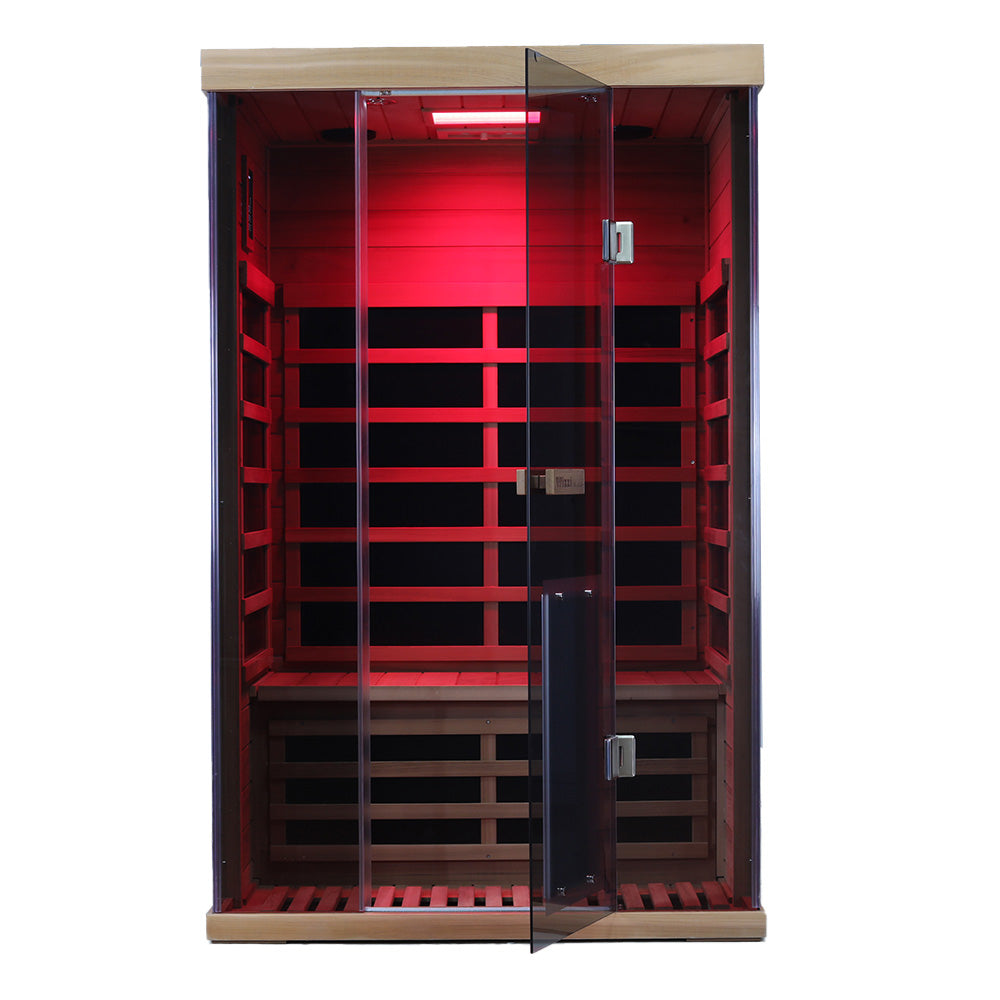 Wizzisaunas 2 Person Red Cedar Infrared Sauna